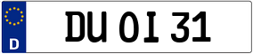 Trailer License Plate